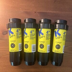 K Rain 4" Pop Up Spray with Adjustable Nozzle 15' Radius ‎ (Lot of 4)